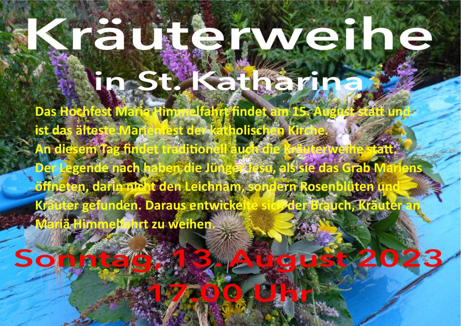 Kräuterweihe 2023-Plakat (c) Maria Wefers